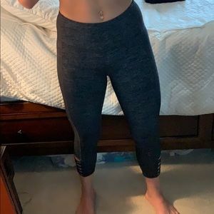 Heathered black athleta leggings